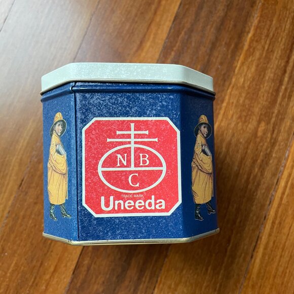 Uneeda Biscuit (Nabisco National Biscuit Company) Retro Tin Container - Picture 5 of 6